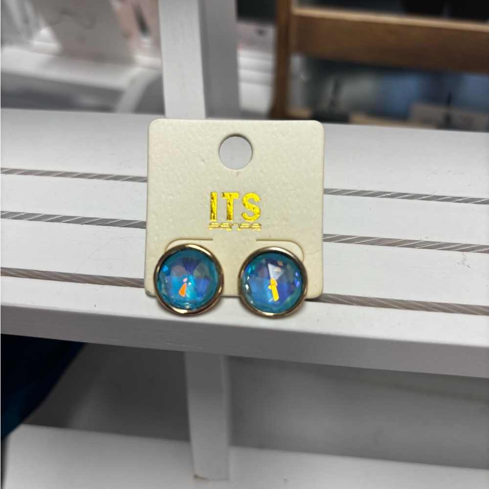 Blue Stud Earrings